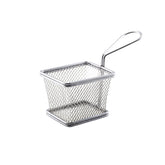 GenWare Stainless Steel Rectangular Serving Fry Basket 10x8cm